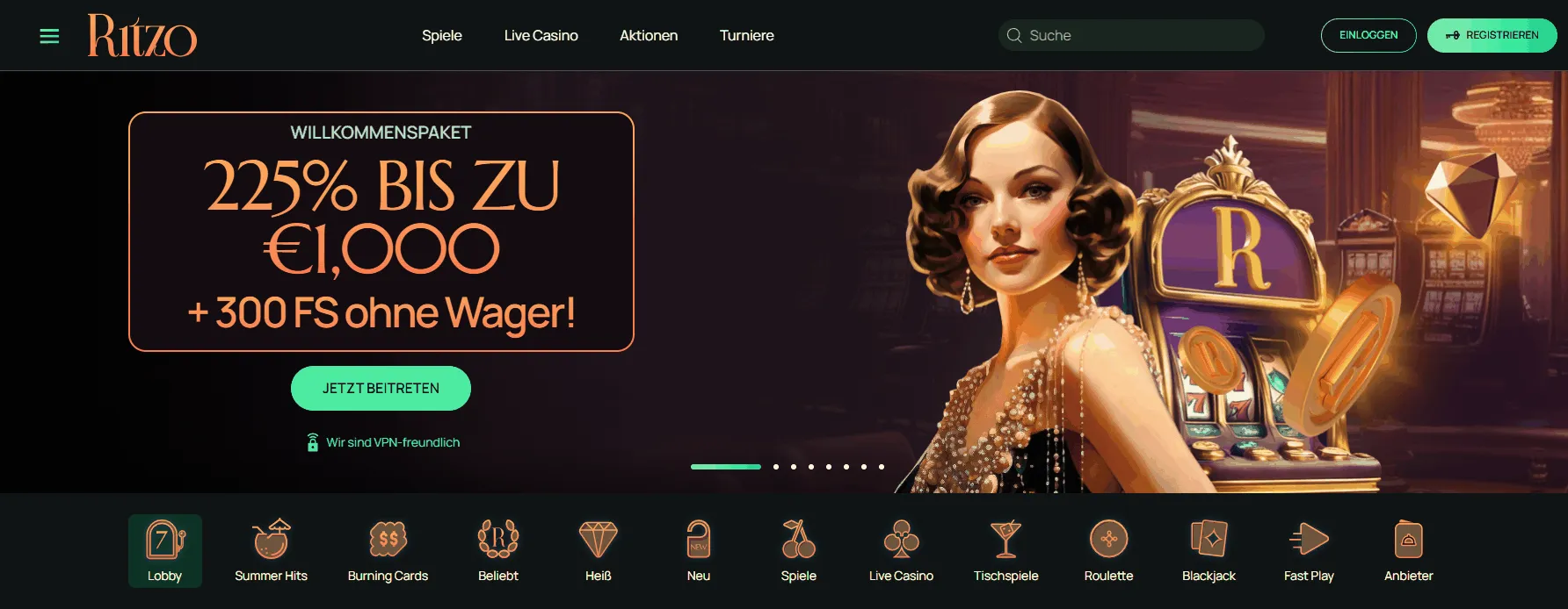 Ritzo Casino Startseite